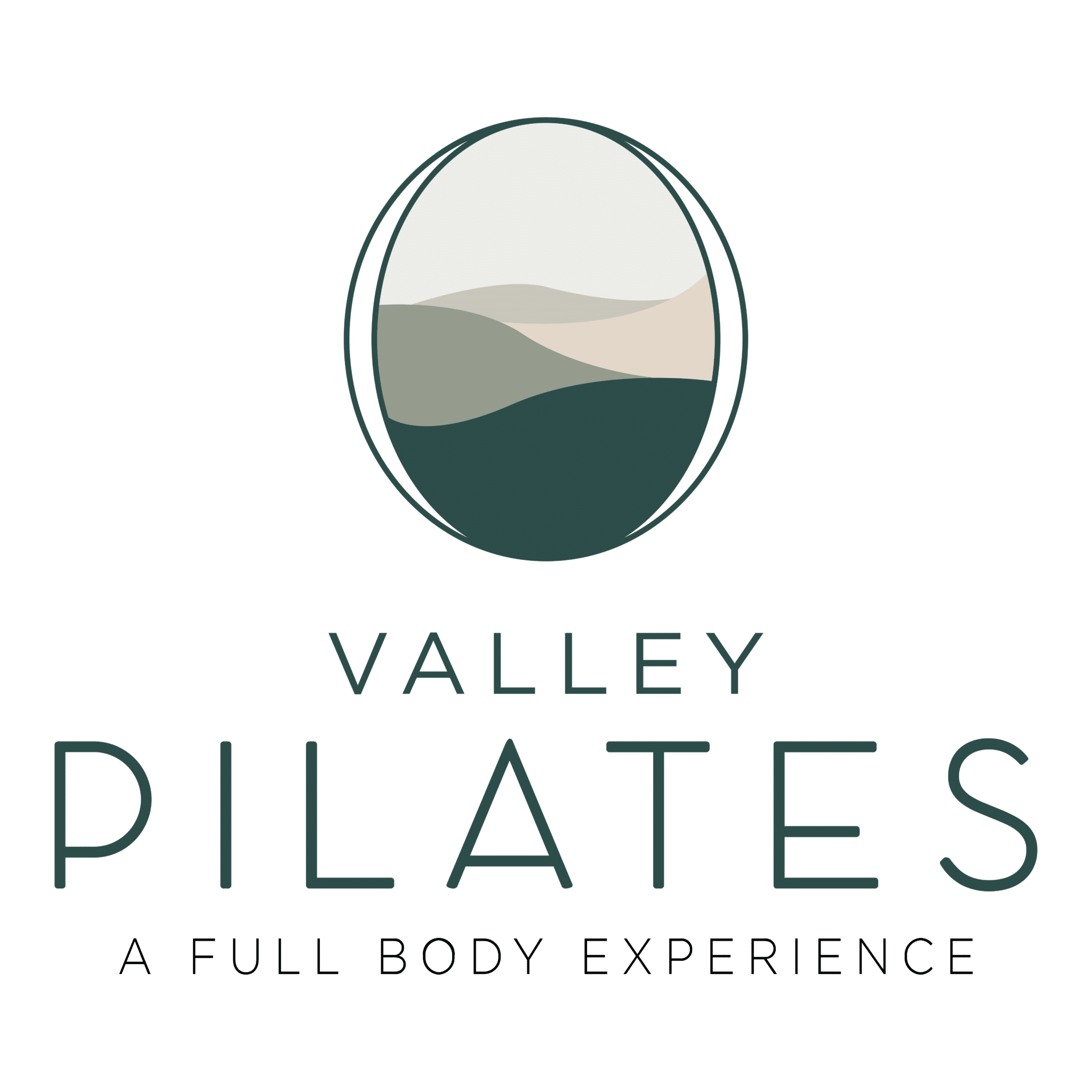 Valley Pilates Logo with tagline 'A full body experience'